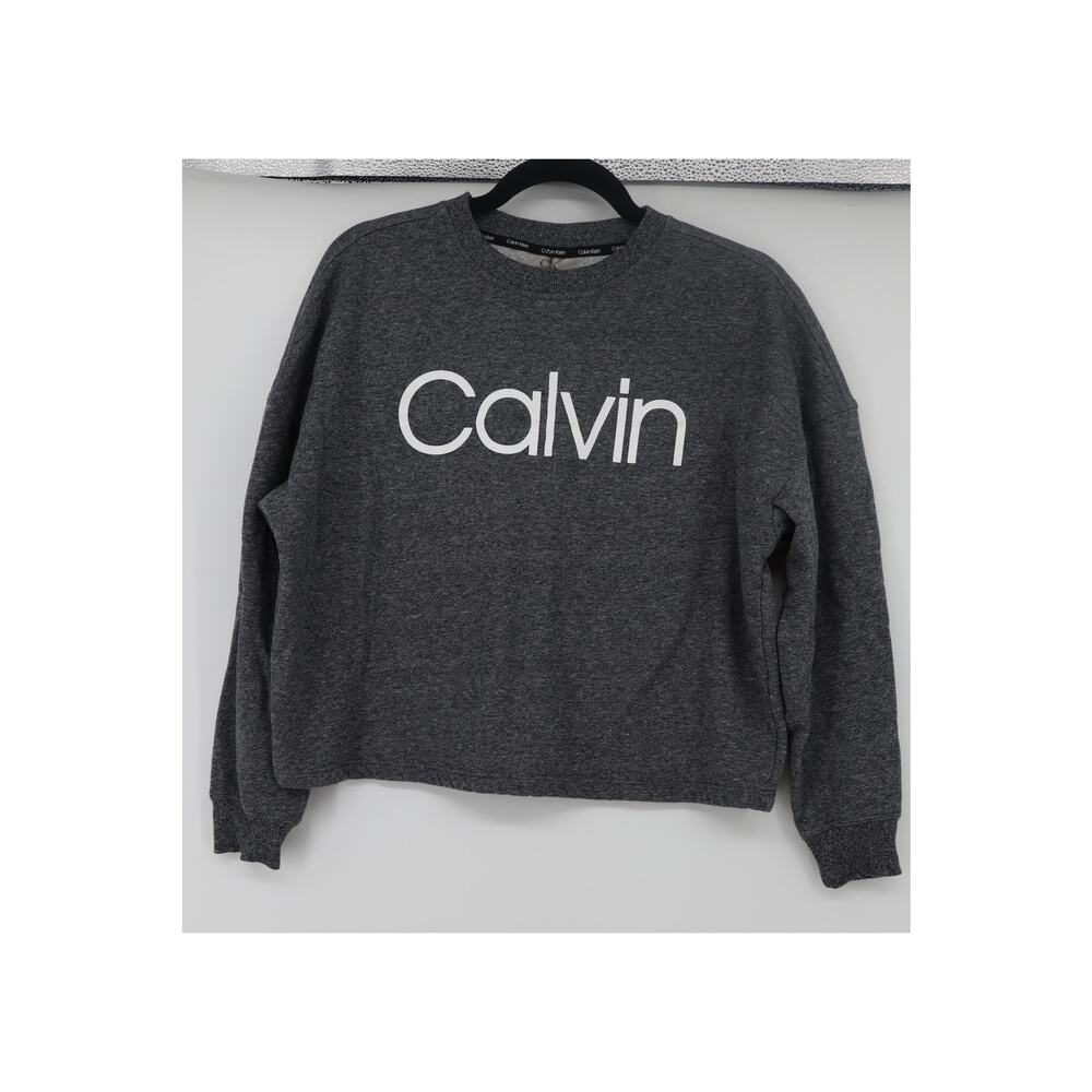 Calvin Klein Gray "Calvin" Sweatshirt Size S - Women's